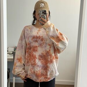 Urban Outfitters Tie-Dye Sweatshirt in Pink